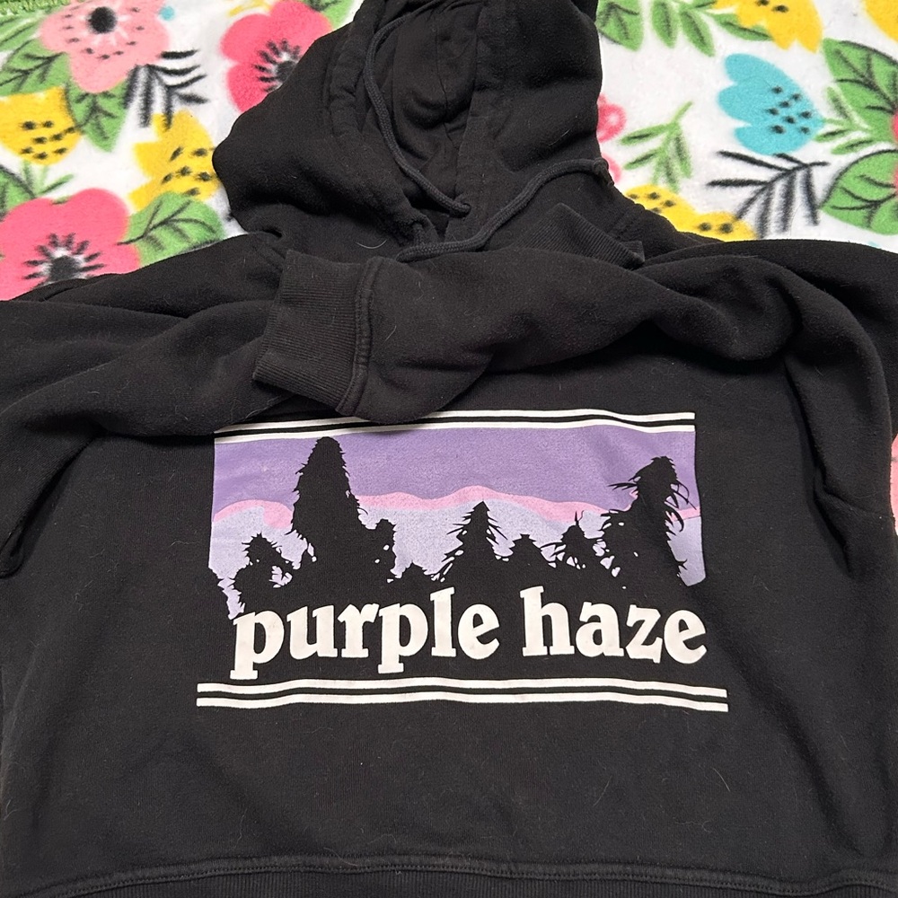 Cropped Purple Haze Hoodie